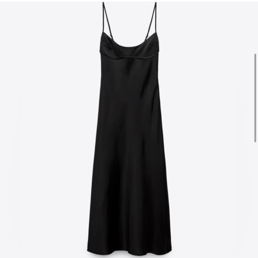 Zara Black Slip Dress